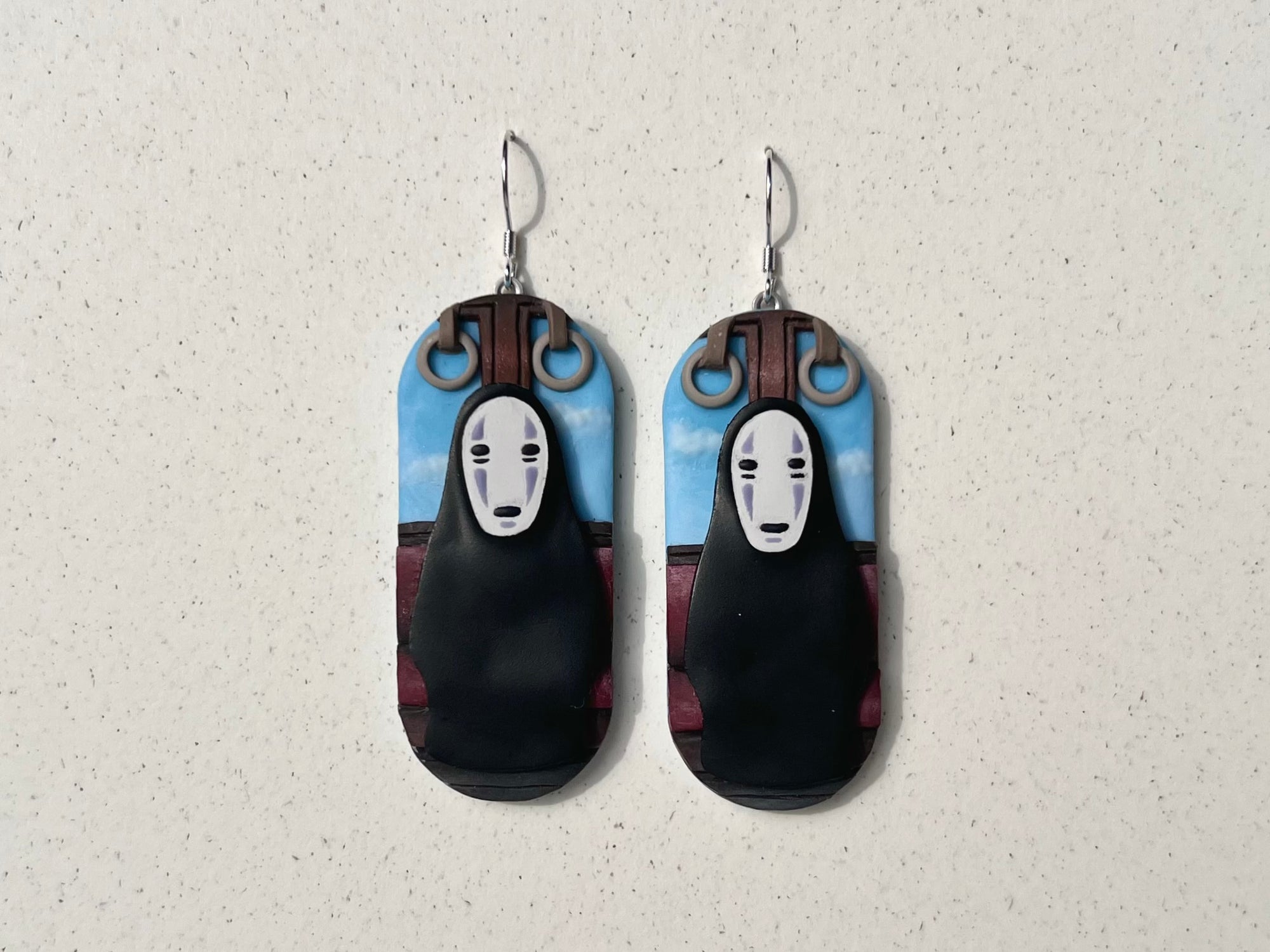 No-Face/Kaonashi on the Train Earrings #2