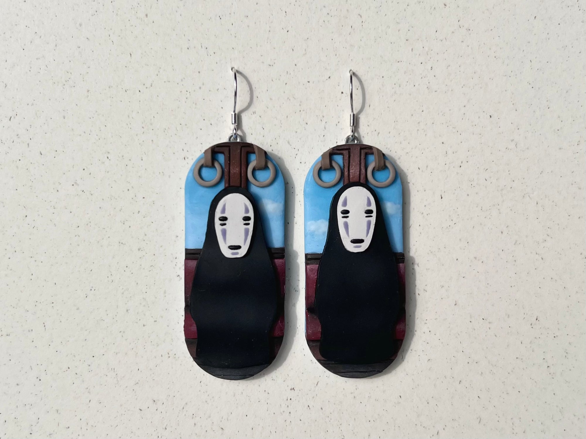 No-Face/Kaonashi on the Train Earrings #3