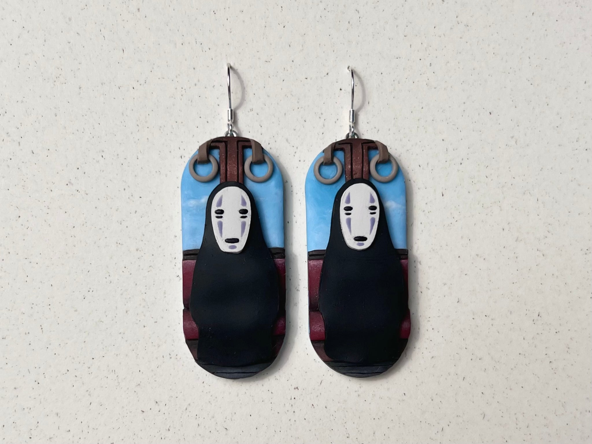 No-Face/Kaonashi on the Train Earrings #4