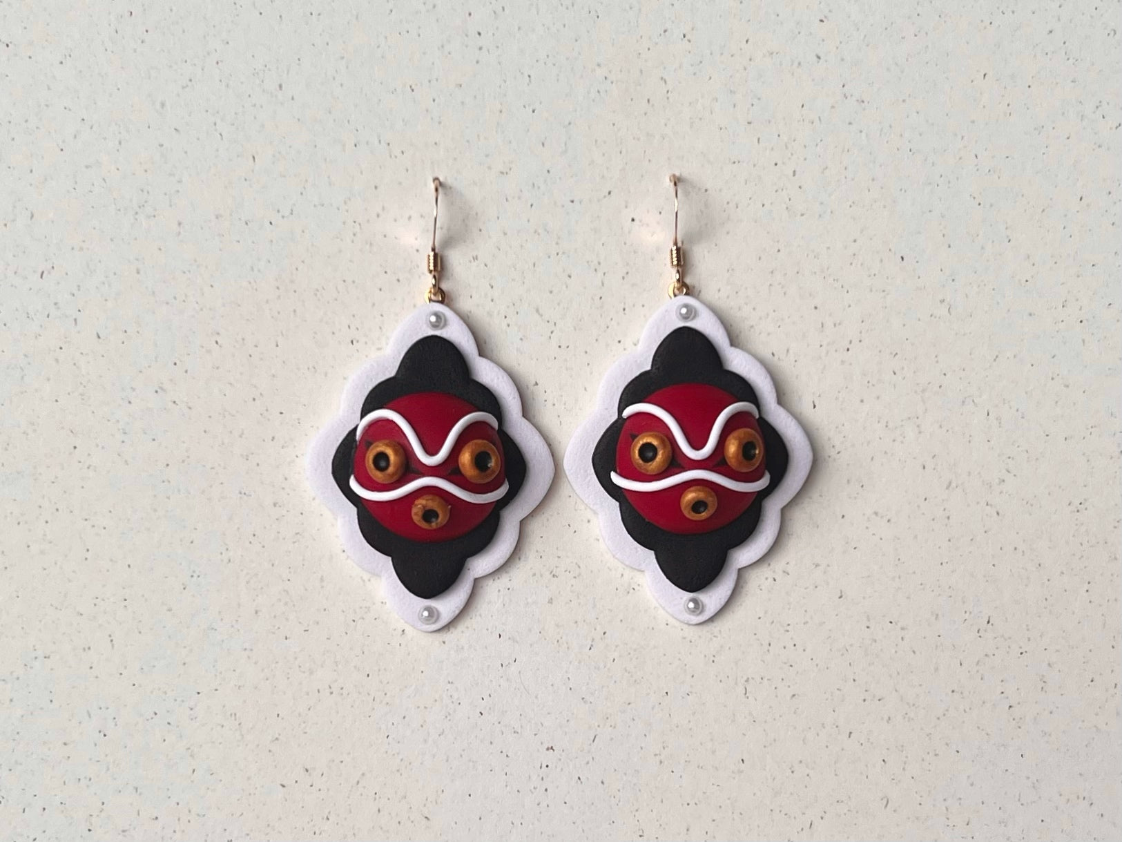 Framed Princess Mononoke Earrings