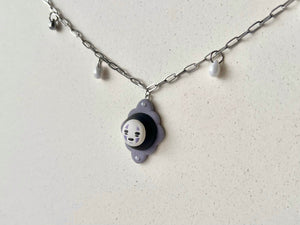 No-Face/Kaonashi Framed Charm Necklace #2