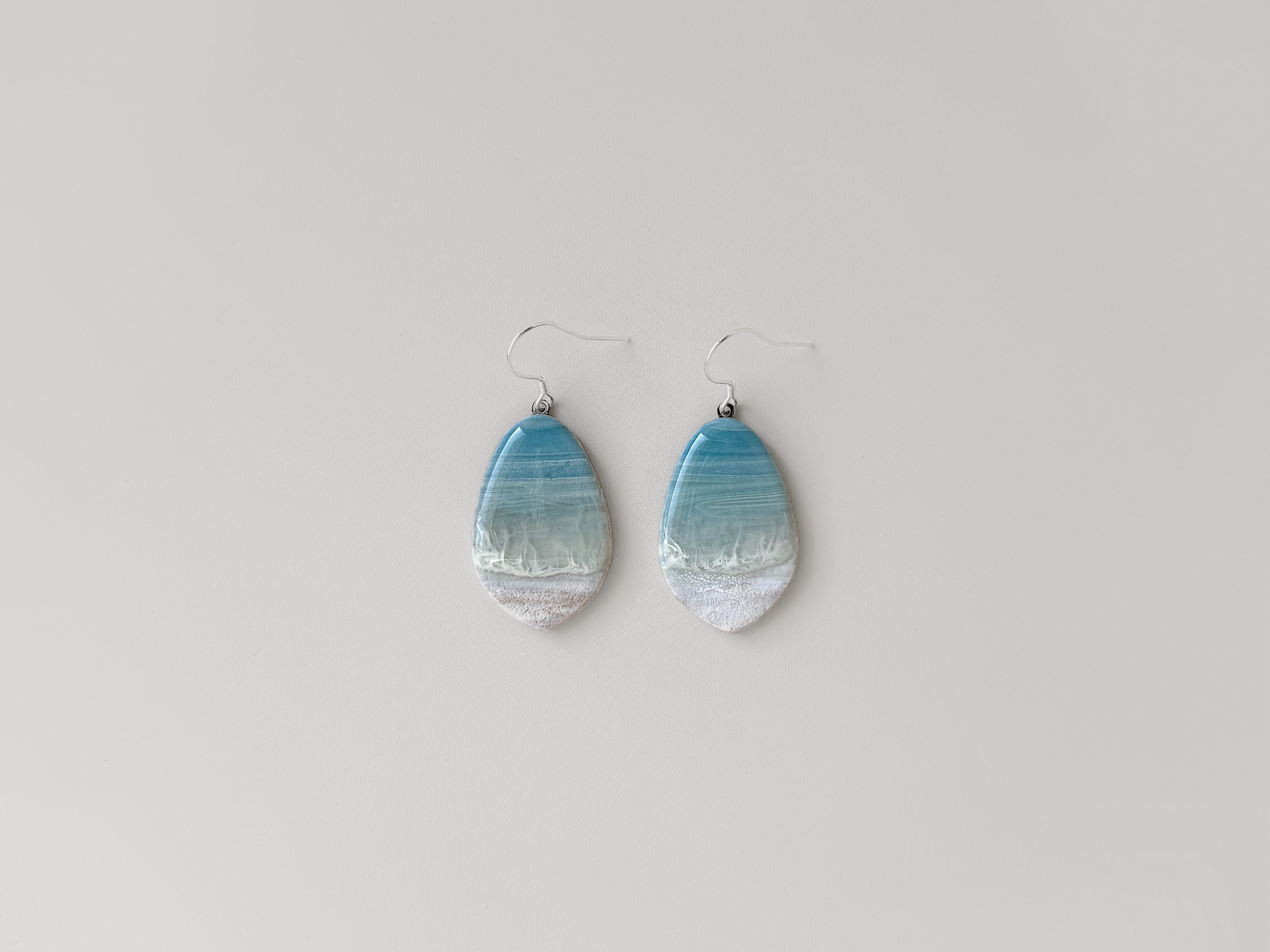 Teal Beachscape Earrings #5