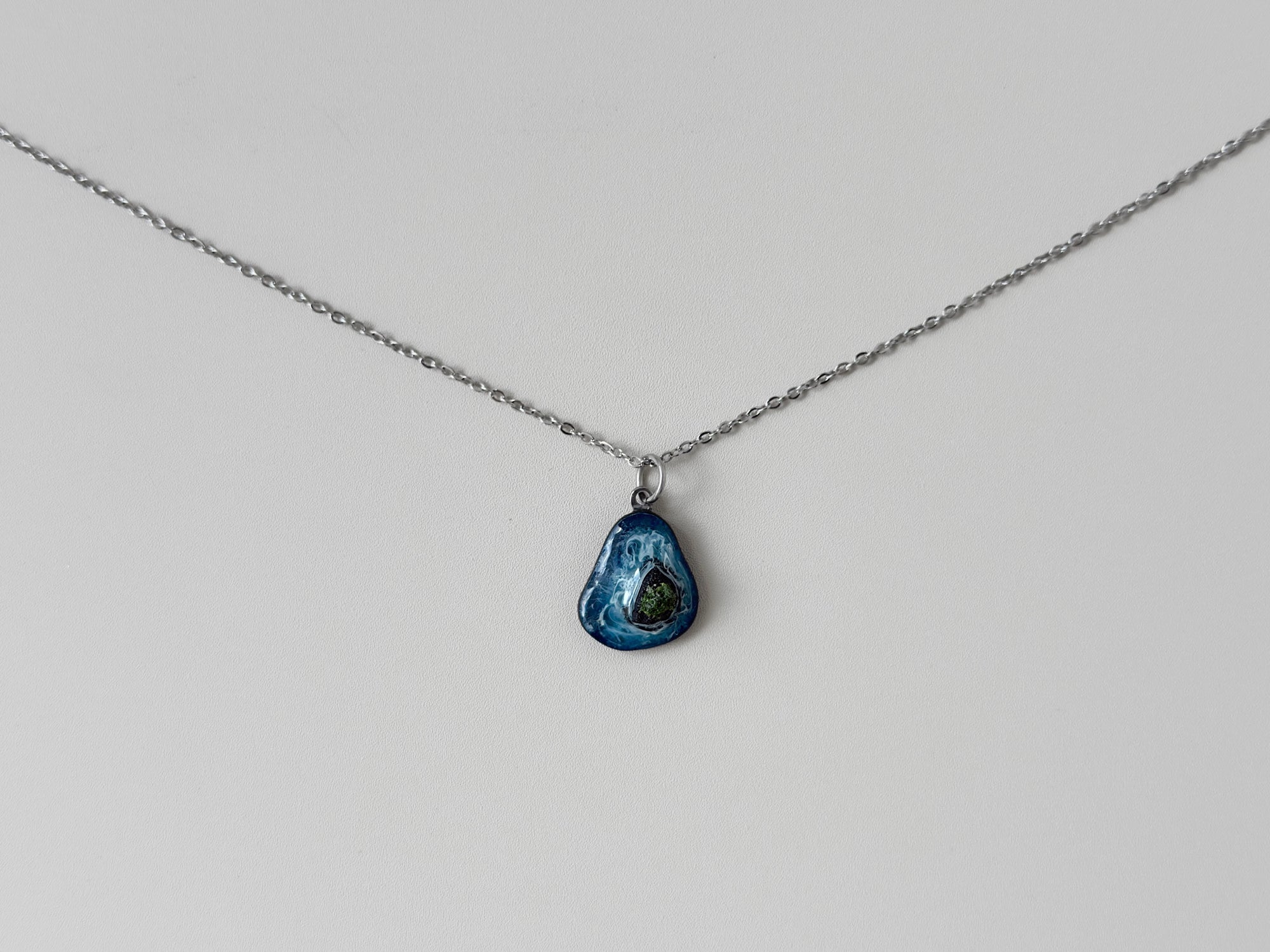 Prussian Blue Island Necklace #2