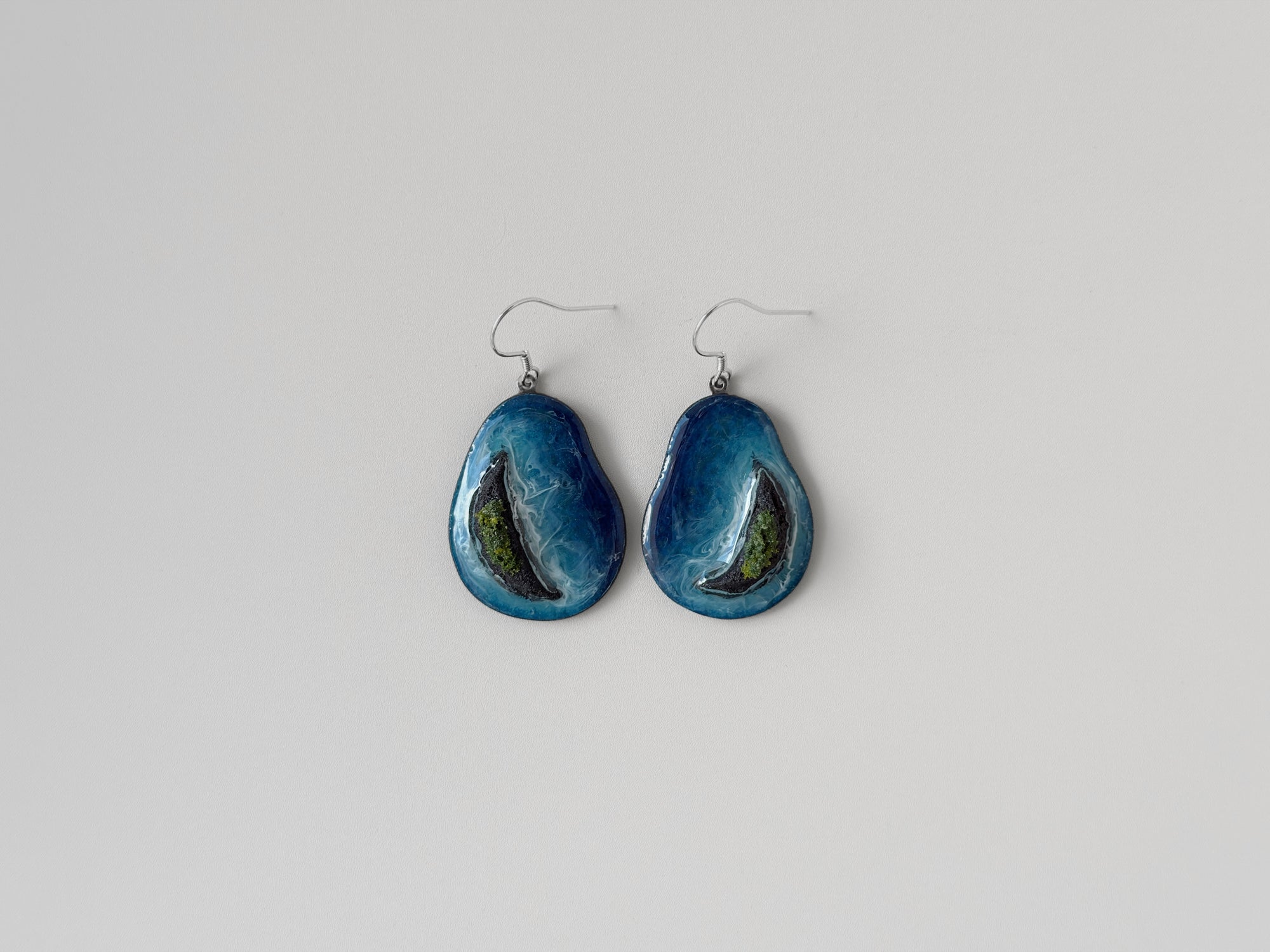 Prussian Blue Island Earrings #4