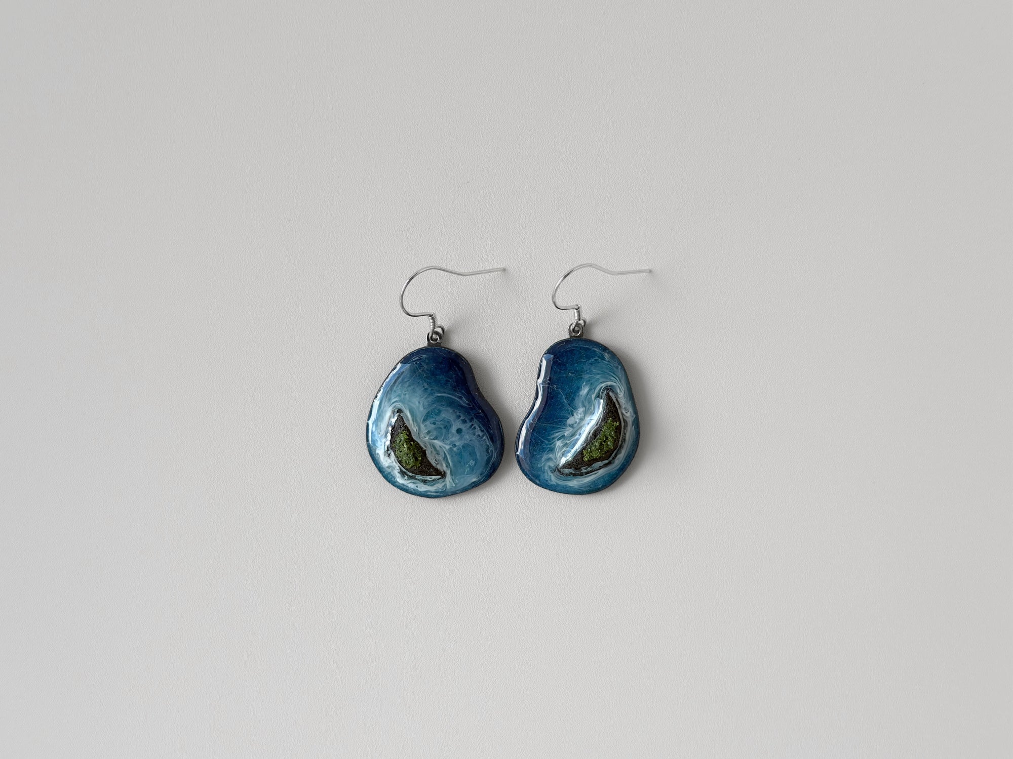 Prussian Blue Island Earrings #3