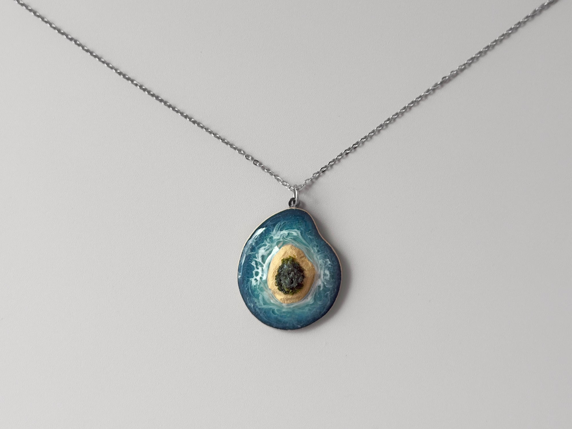 Teal Island Necklace #3