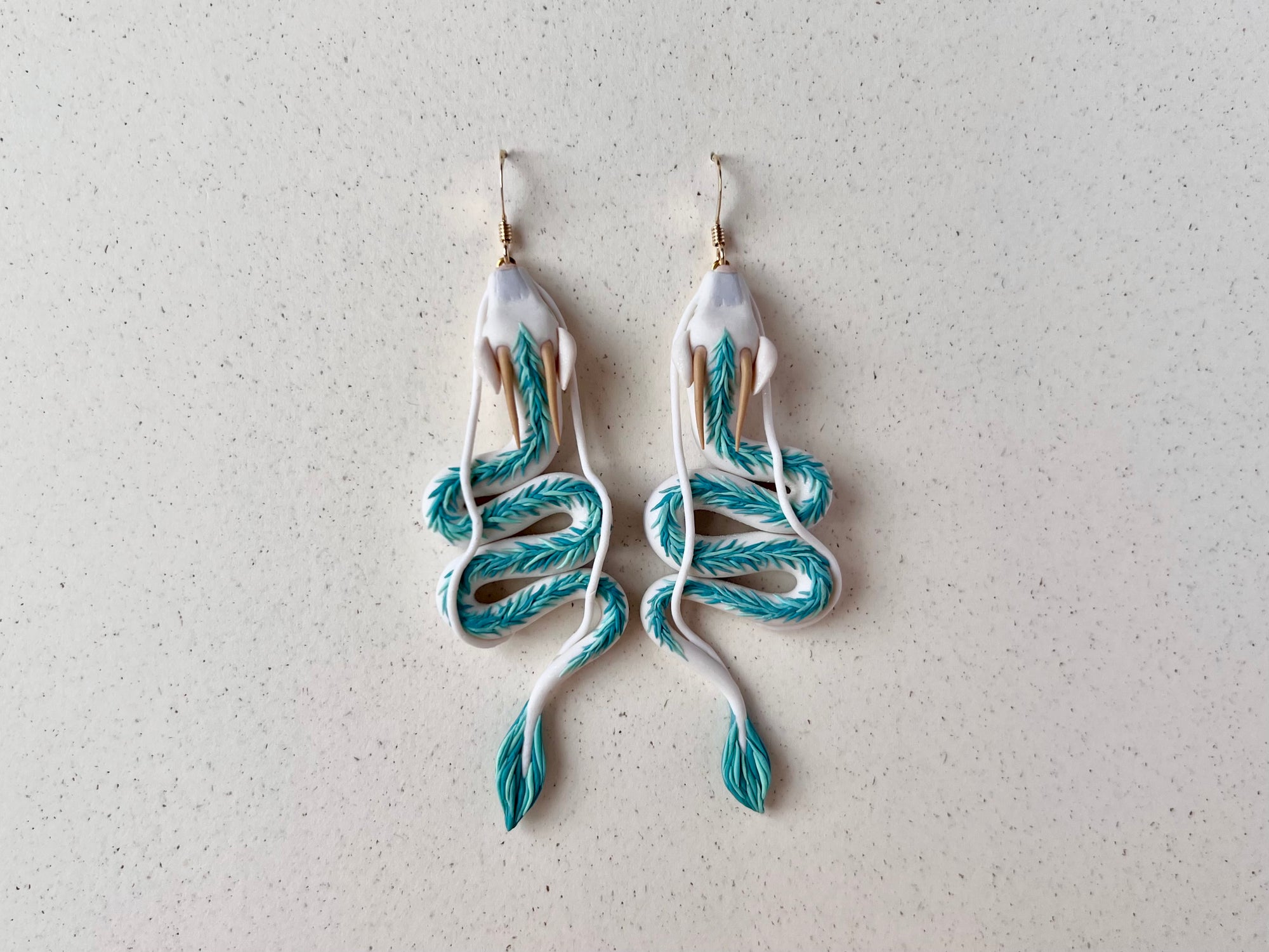 Sculpted Haku Earrings #5