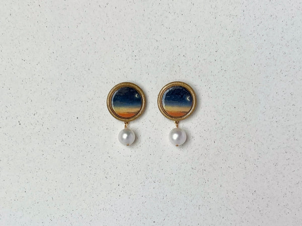 Painted Sunrise Earrings #2