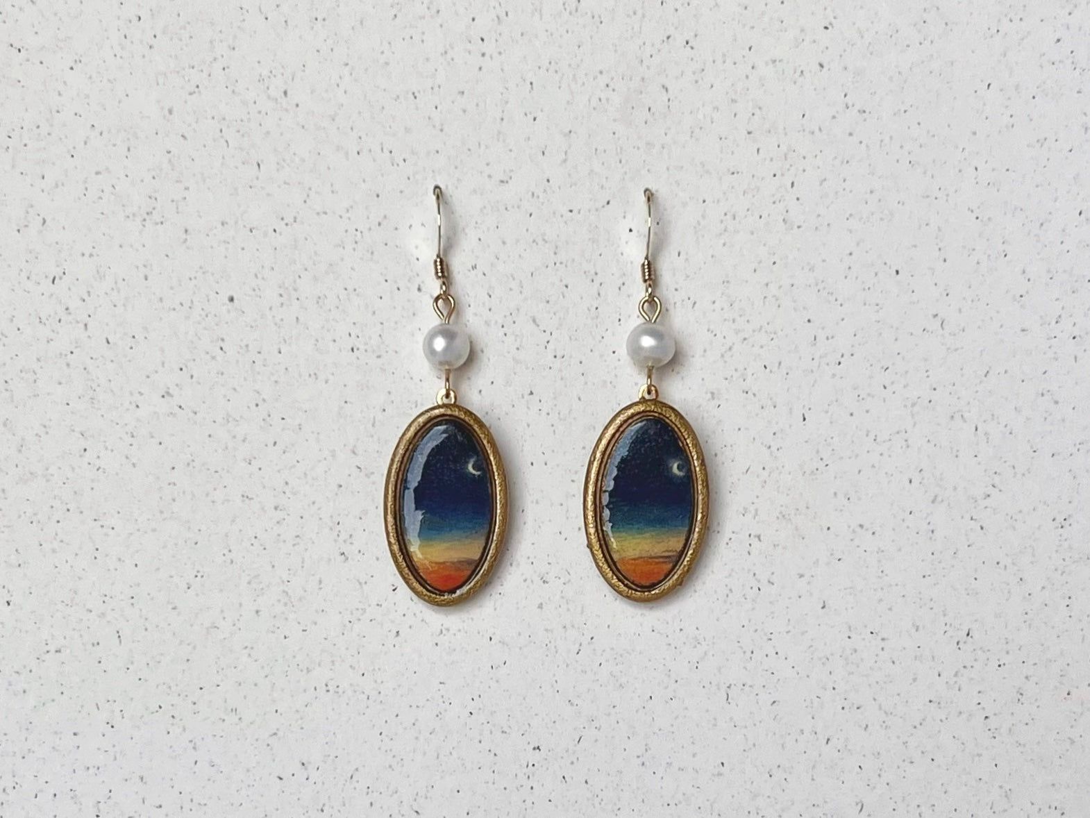 Painted Sunrise Earrings #9