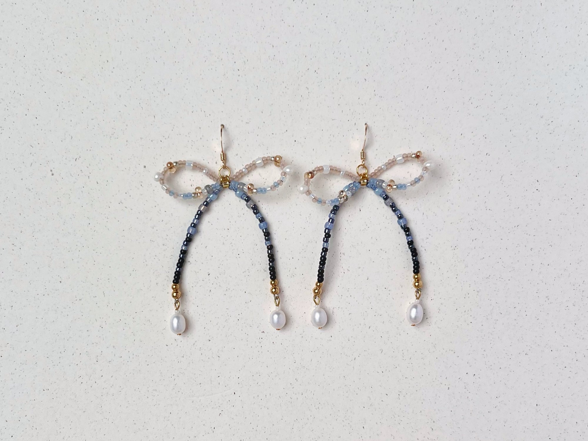 PREORDER: Aurora Beaded Bow Earrings