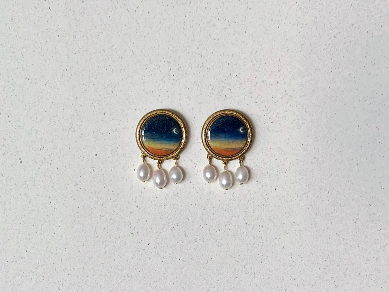 Painted Sunrise Earrings #3