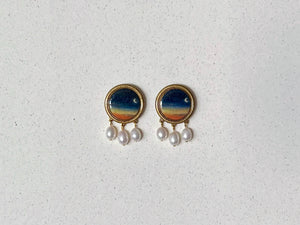 Painted Sunrise Earrings #3