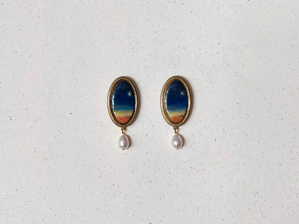 Painted Sunrise Earrings #4