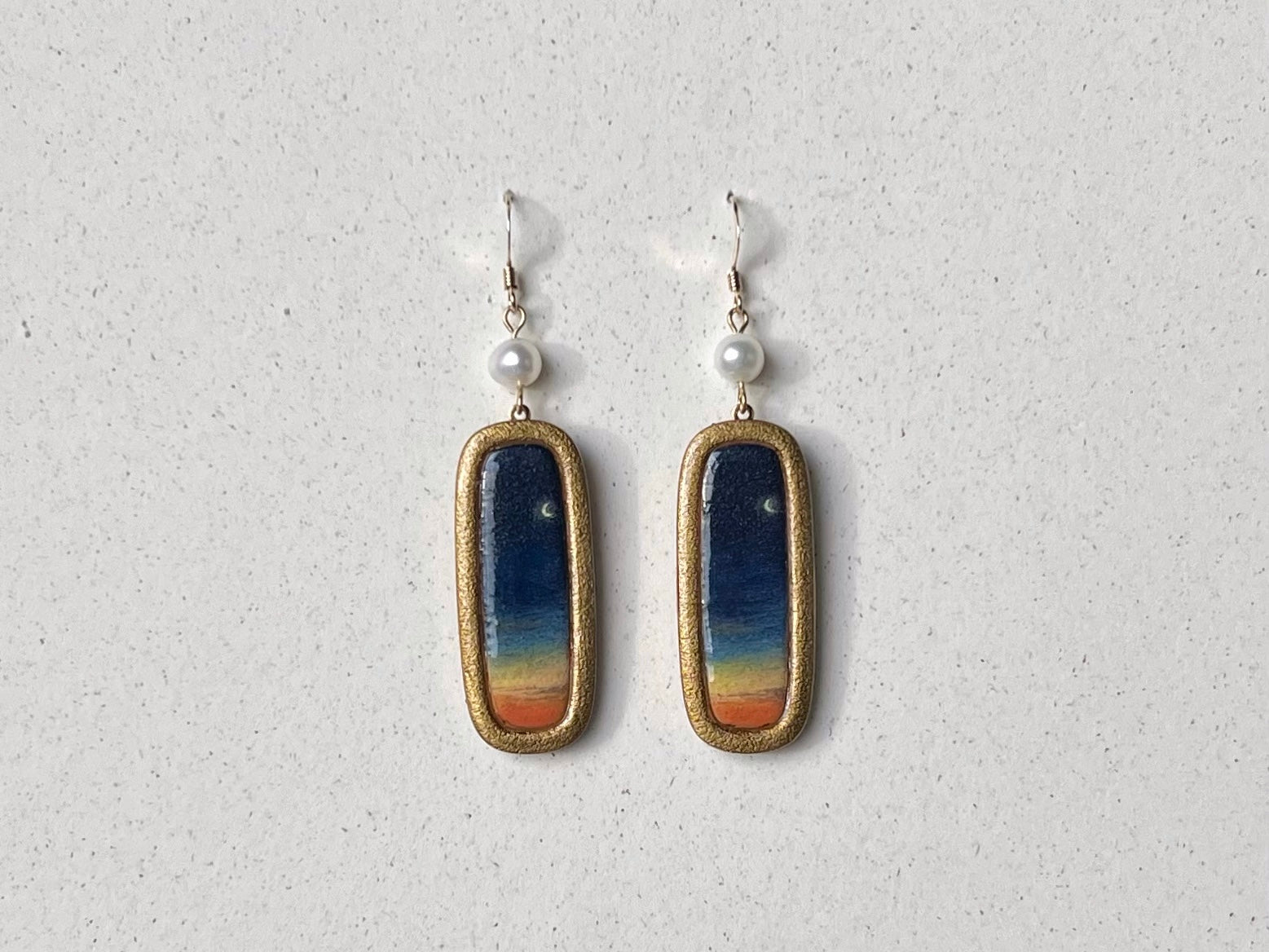 Painted Sunrise Earrings #8