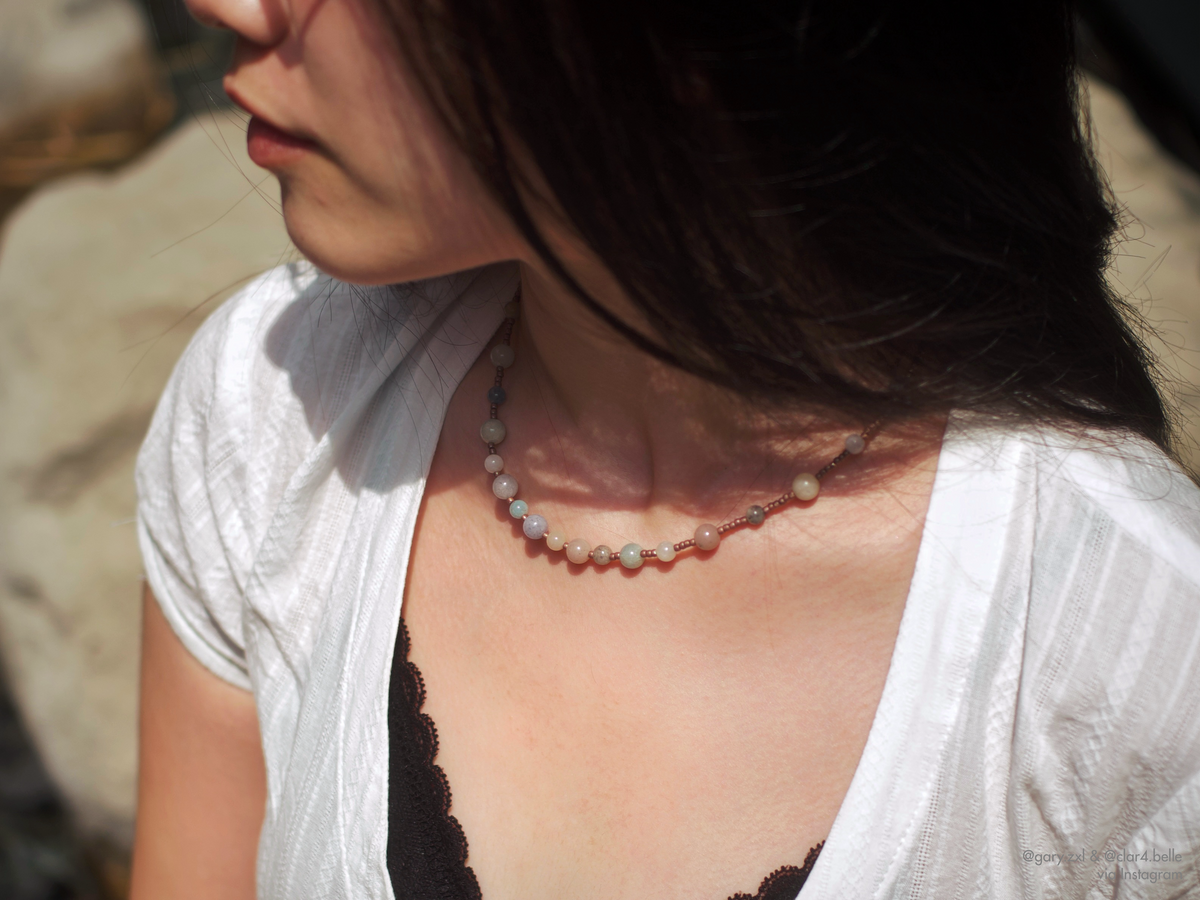 Limited Edition: Meringue Necklace (Piccolo in Mocha)