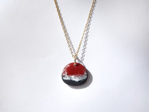 Red & Black Beachscape Necklace #2