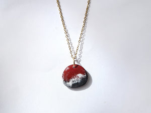 Red & Black Beachscape Necklace #3