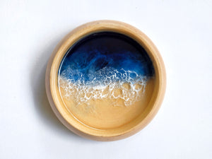 Dome Trinket Bowl: Prussian Blue Seascape