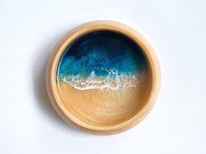 Dome Trinket Bowl: Teal Seascape
